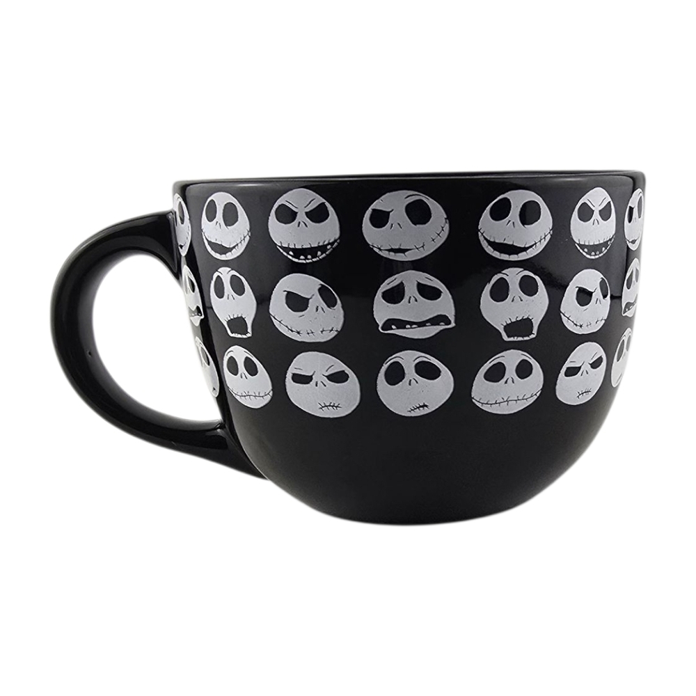 Disney The Nightmare Before Christmas Jack Skellington Feature Large Black Mug